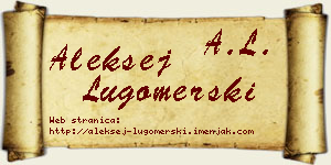 Aleksej Lugomerski vizit kartica